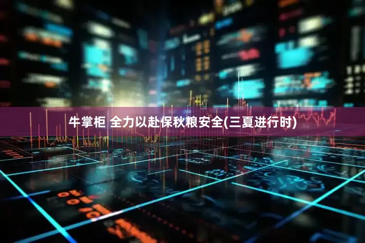 牛掌柜 全力以赴保秋粮安全(三夏进行时)