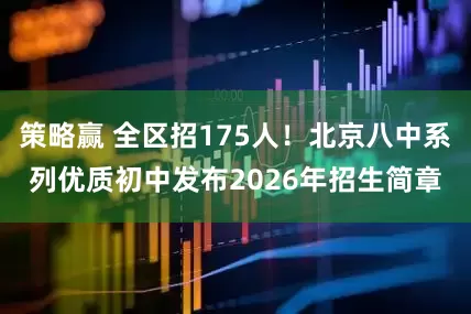 策略赢 全区招175人！北京八中系列优质初中发布2026年招生简章